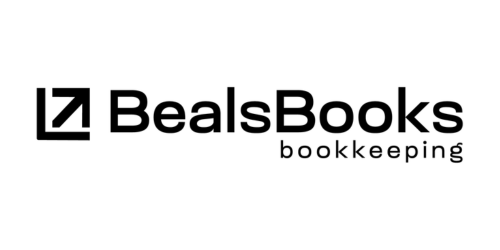 BealsBooks Bookkeeping logo featuring a modern arrow icon with clean typography representing professional bookkeeping services.
